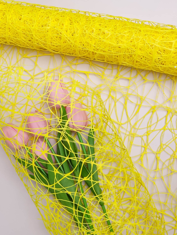 Сетка Сизаль 53см х 5ярд лимонный Сетка Сизаль 53см х 5ярд лимонный