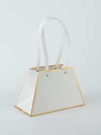 Плайм пакет для цветов 21х10х13см водонепроницаемый белый