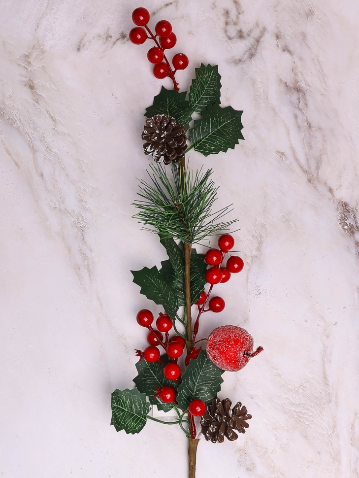 ИЦ Ветка новогодняя 62см 157 ИЦ Ветка новогодняя 62см 157