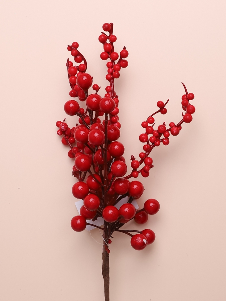 ИЦ Ветка Ягоды 38см 163 красный