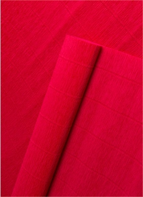 Бумага гофрированная простая, 180гр 580 красная