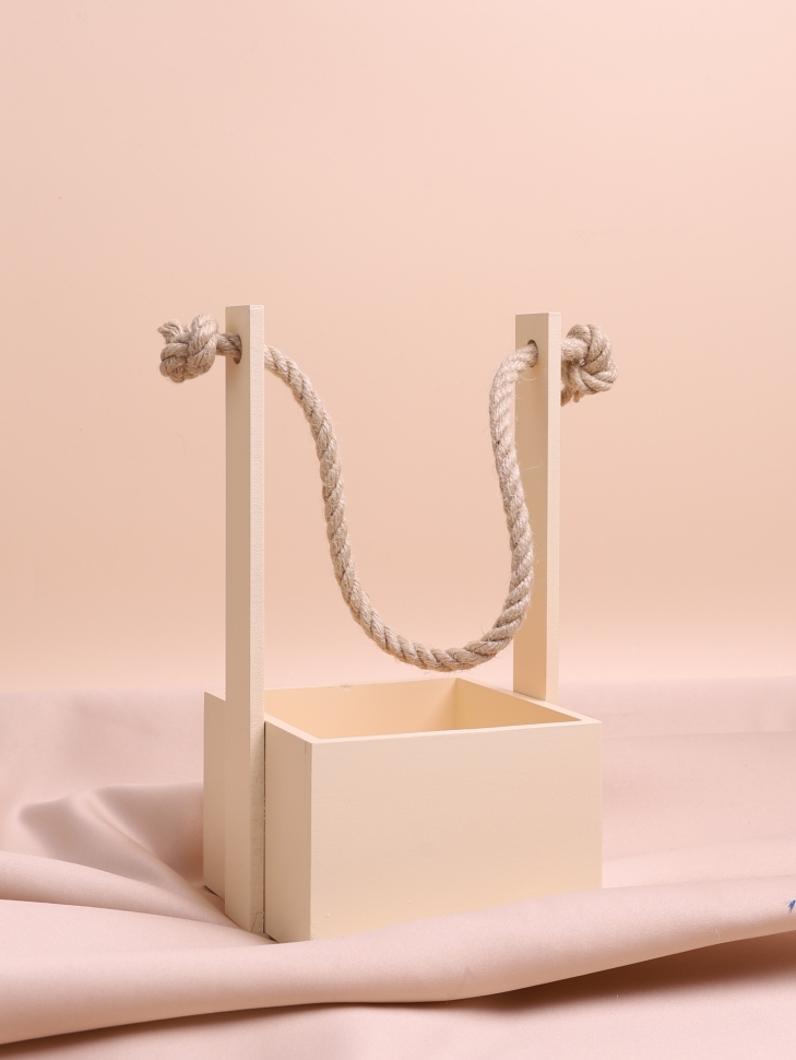 Ящик Флора H23/8,3х12,5см № 7 ванильный