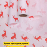 Бумага белая крафт 50г/м2, 70см x 10м, Северные олени, красный Бумага белая крафт 50г/м2, 70см x 10м, Северные олени, красный