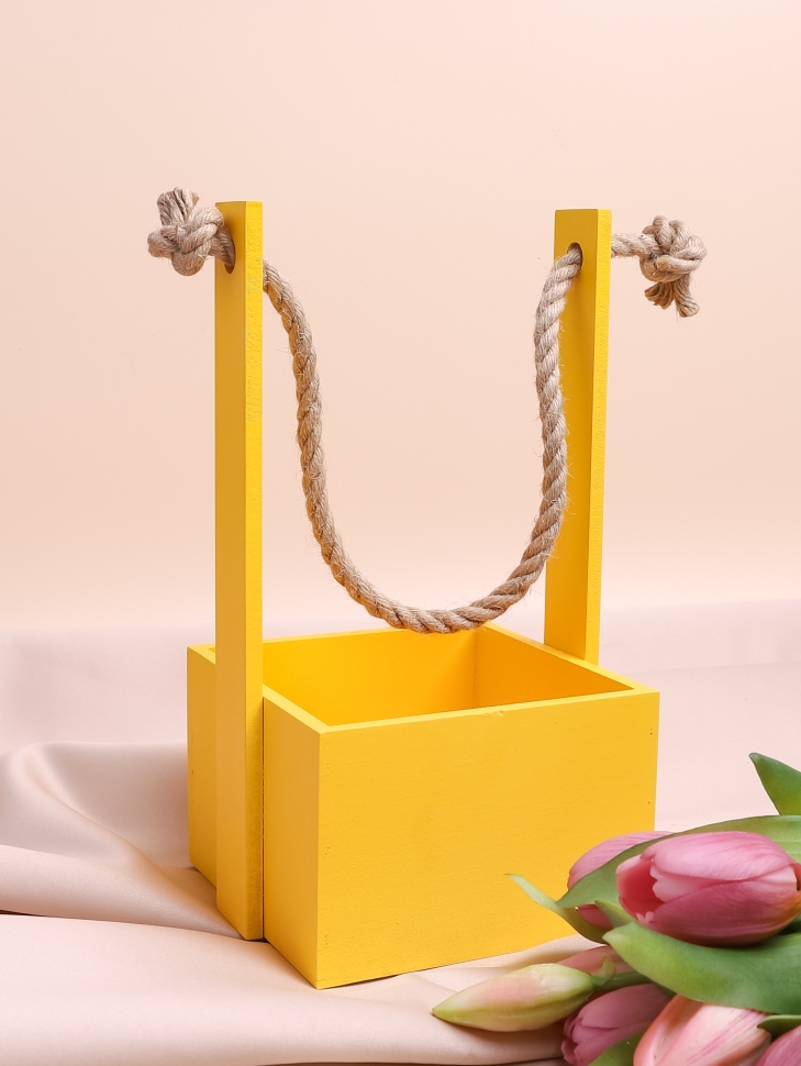 Ящик Флора H23/8,3х12,5см № 7 лимонный