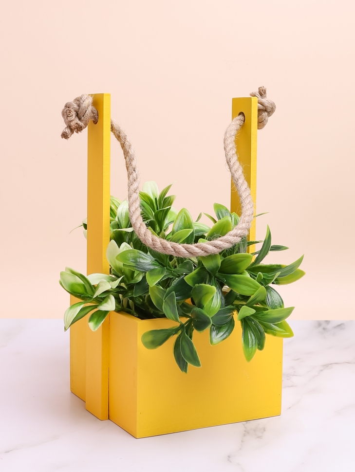 Ящик Флора H23/8,3х12,5см № 7 лимонный