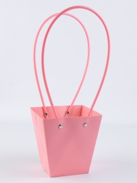 Сумочка для цветов 12х8х12,5см М114 персиково розовый