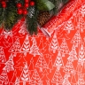 Бумага белая крафт 50г/м2, 70см x 10м, Елки, красный Бумага белая крафт 50г/м2, 70см x 10м, Елки, красный