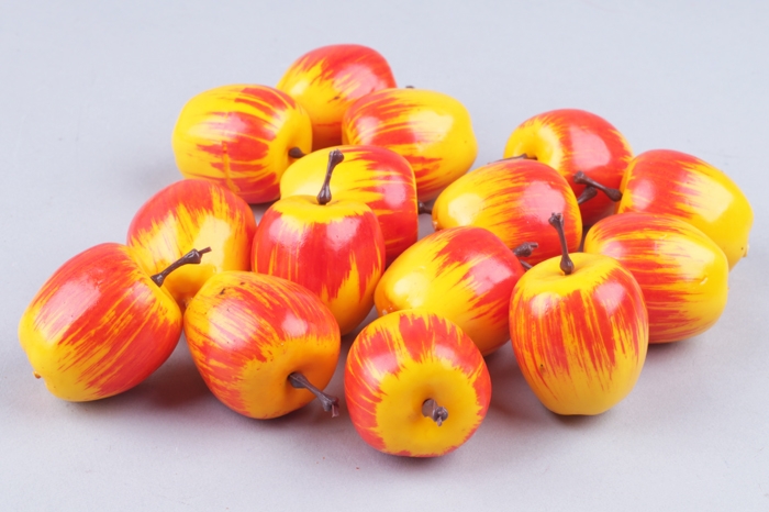 Яблоко 3см, 24шт, красно-желтое Яблоко 3см, 24шт, красно-желтое