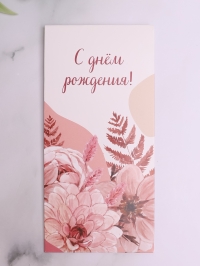 Конверт для денег 8х16,5см, 5шт, 0463