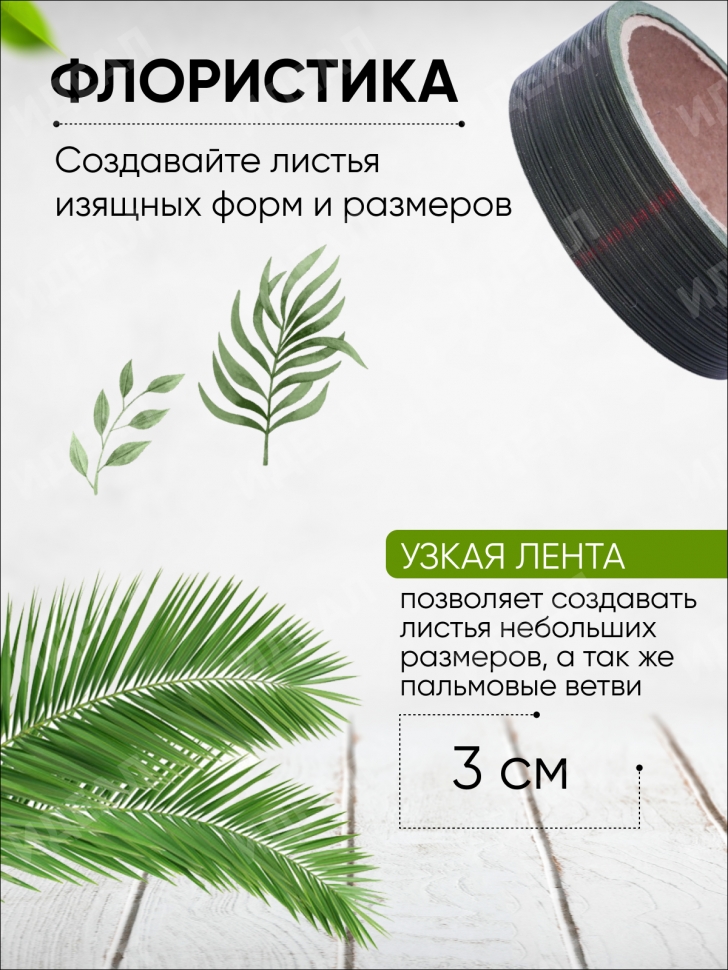 Лента Аспидистр РД 3см х10м Лента Аспидистр РД 3см х10м