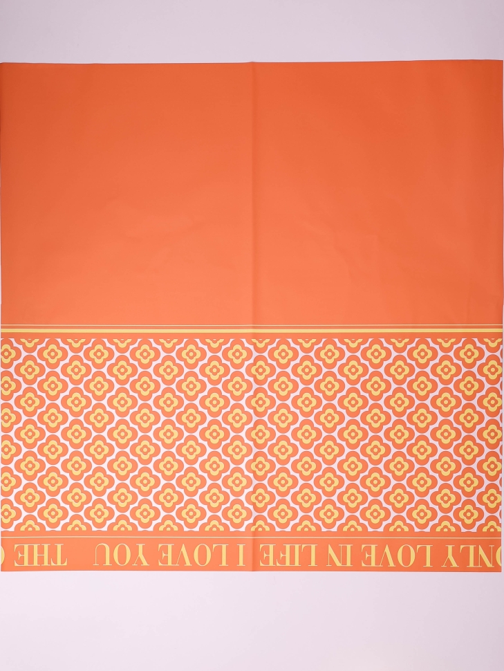 Пленка матовая 57смх57см 20 листов 60мкм Четырехлистник персиковый Пленка матовая 57смх57см 20 листов 60мкм Четырехлистник персиковый