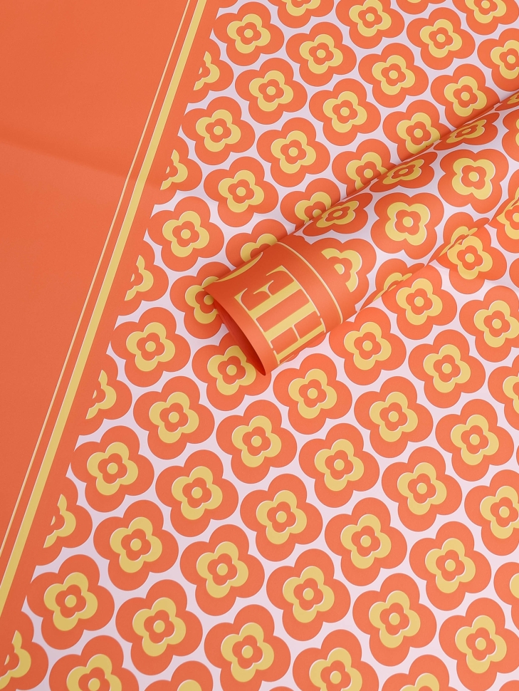 Пленка матовая 57смх57см 20 листов 60мкм Четырехлистник персиковый Пленка матовая 57смх57см 20 листов 60мкм Четырехлистник персиковый