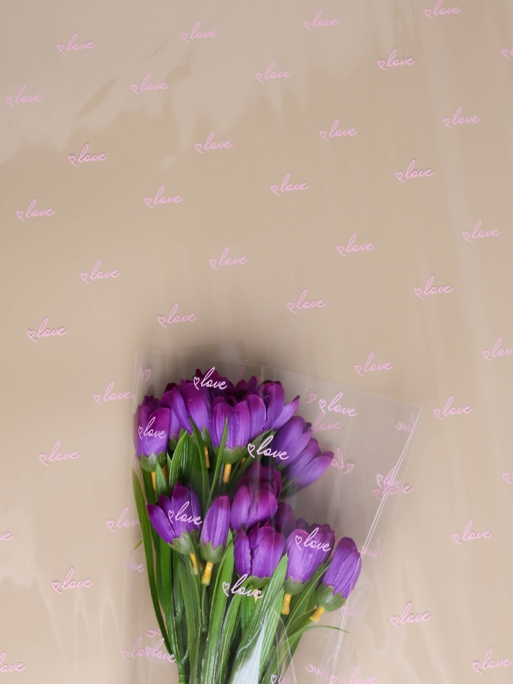 Пленка цветная Классика Love 70см розовый Пленка цветная Классика Love 70см розовый