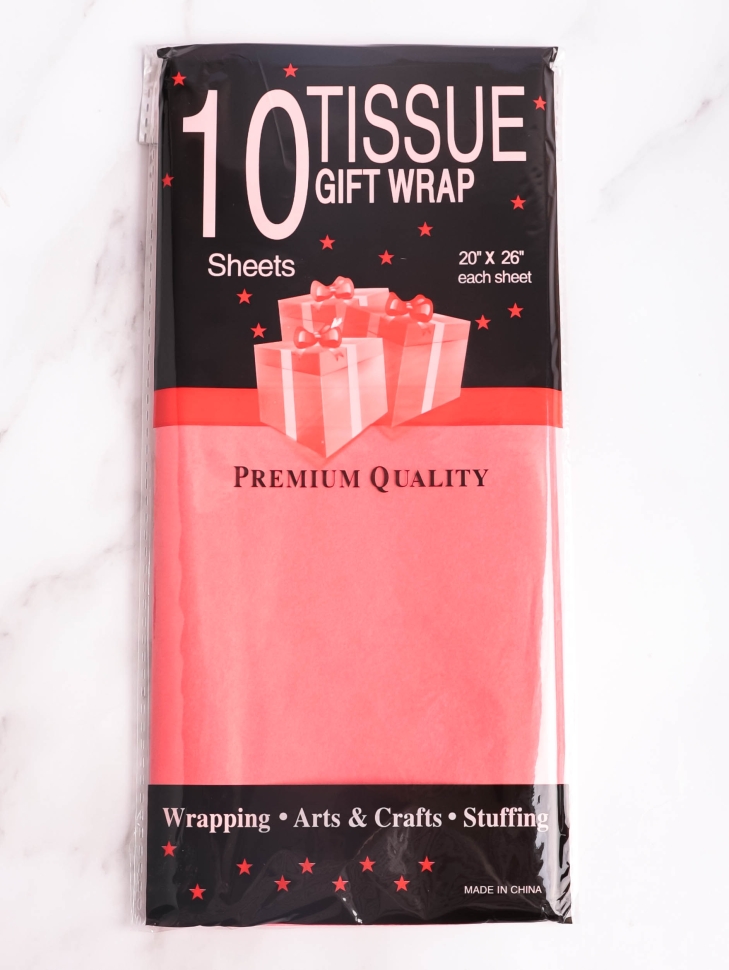 Бумага тишью 50х66см,10 лист. ярко-розовый Бумага тишью 50х66см,10 лист. ярко-розовый