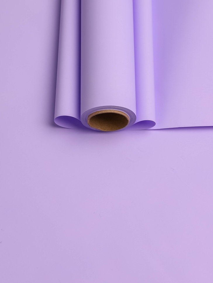 Пленка матовая Пастель 58см х 10м на втулке, глициния Пленка матовая Пастель 58см х 10м на втулке, глициния