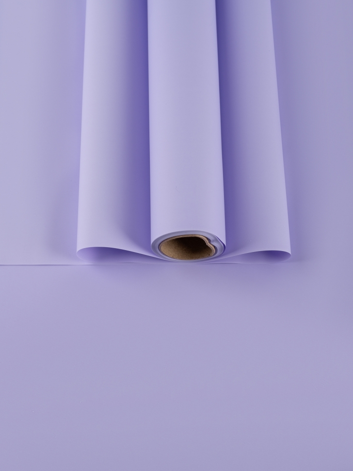 Пленка матовая  Пастель 58см х 10м на втулке, глициния