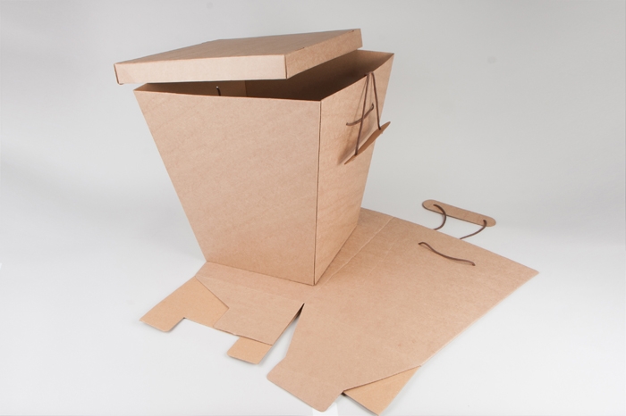 Упаковка для букетов и композиций h55х50х32см с крышкой