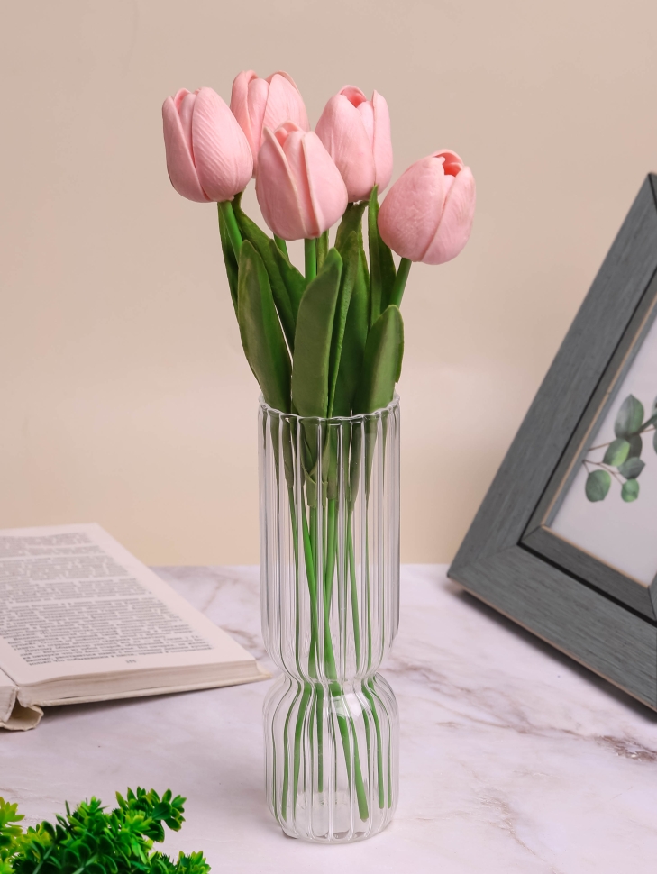 Ваза стекло Колонна h20 d6см К прозрачный Ваза стекло Колонна h20 d6см К прозрачный