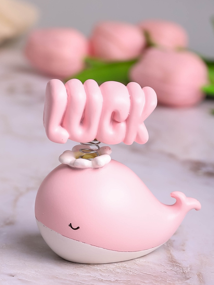 Фигурка Кит Luck 7,5х5,5х8,5см 7003-2 розовый Фигурка Кит Luck 7,5х5,5х8,5см 7003-2 розовый