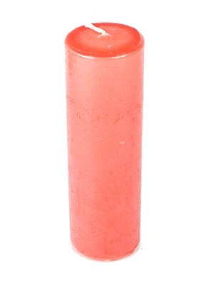 Свеча пенек d50х h150мм лососевая Свеча пенек d50х h150мм лососевая