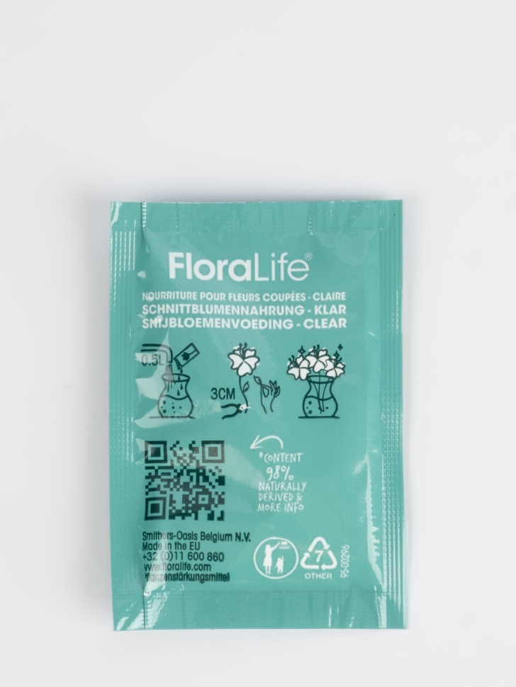 Подкормка для цветов Oasis FloraLife universal 5гр.0,5л/1000 Подкормка для цветов Oasis FloraLife universal 5гр.0,5л/1000