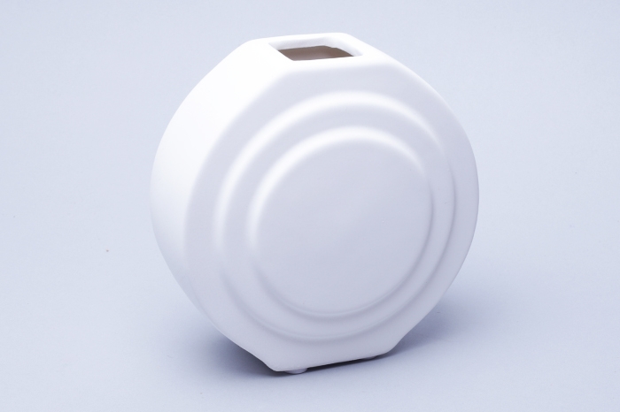 Ваза керамика 16,5х6х16,6см A195 кремовый