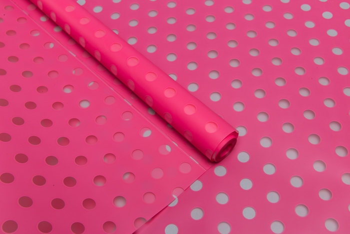 Пленка матовая Жемчужины 70см х 10м розовый туманный