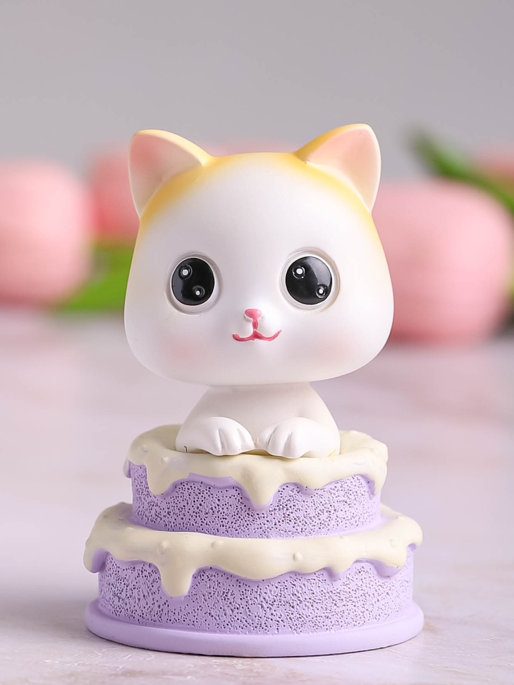 Фигурка Котенок 5х5х8,5см 7017-1 фиолетовый Фигурка Котенок 5х5х8,5см 7017-1 фиолетовый