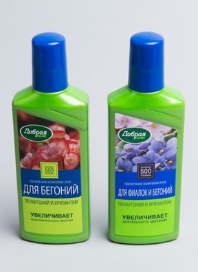 Удобрение 250мл Добрая Сила для бегоний, пеларгоний, хризантем Удобрение 250мл Добрая Сила для бегоний, пеларгоний, хризантем