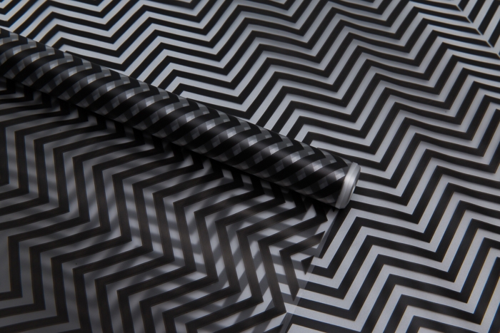 Пленка матовая Зигзаг 70см х 10м чёрный Пленка матовая Зигзаг 70см х 10м чёрный