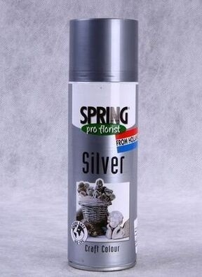 Спрей Краска SPR 300мл PRO Florist серебро Спрей Краска SPR 300мл PRO Florist серебро