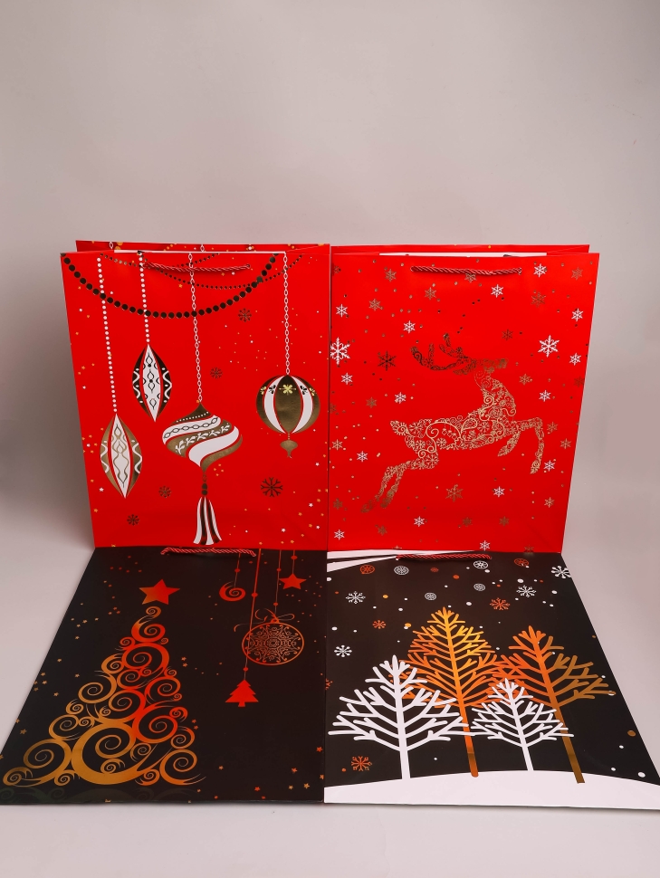 Сумочка подарочная НГ 31х40x12см 530-39 микс Сумочка подарочная НГ 31х40x12см 530-39 микс