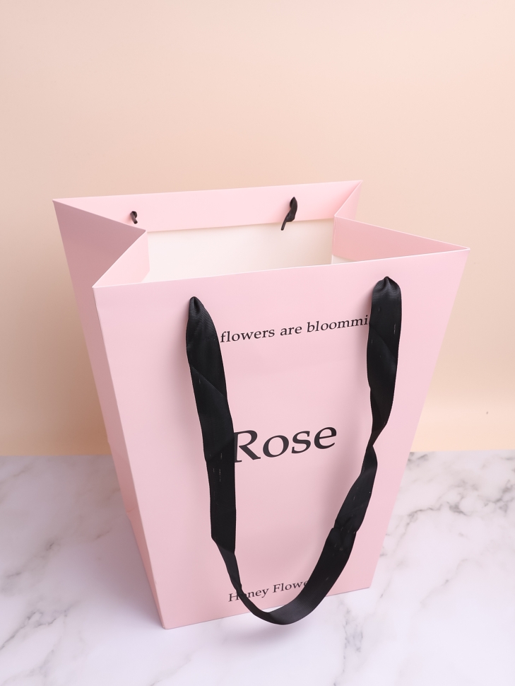 Плайм пакет для цветов трапеция H34х30х20см Rose розовый Плайм пакет для цветов трапеция H34х30х20см Rose розовый