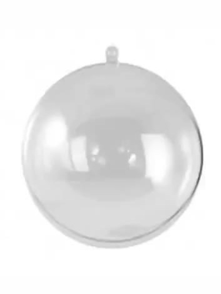 Игрушка елочная Шар прозрачный разборный d5см