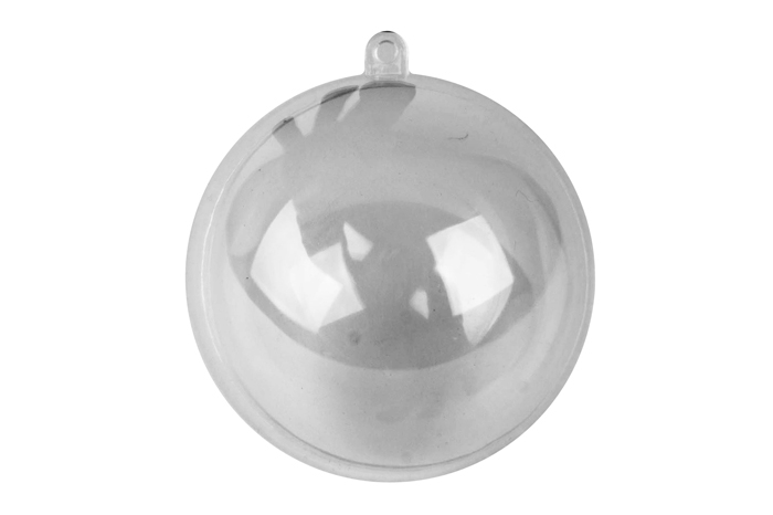 Игрушка елочная Шар прозрачный разборный d5см