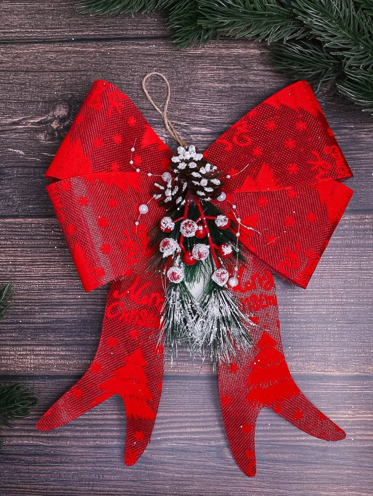 Бант НГ 25х30см красный Бант НГ 25х30см красный