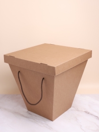 Упаковка для букетов и композиций 18х32хh35см с крышкой