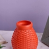 Ваза пластиковая H13,2 х D6,8х9см AS3568 оранжевый Ваза пластиковая H13,2 х D6,8х9см AS3568 оранжевый