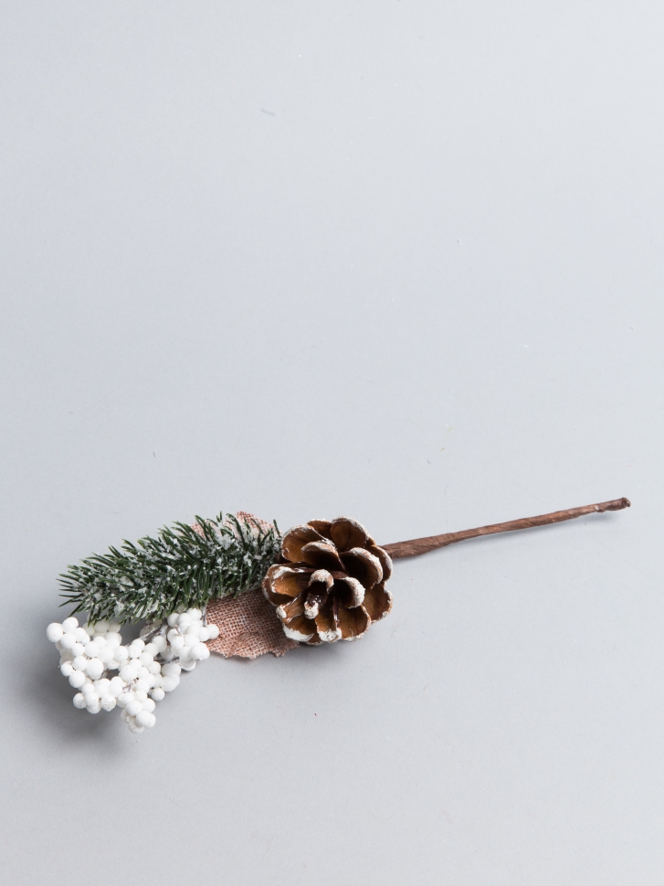 Бутоньерка Новогодняя 24см MZS173278 Бутоньерка Новогодняя 24см MZS173278