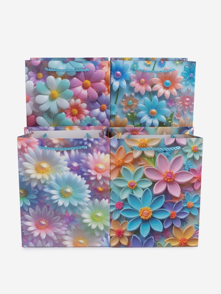 Сумочка Цветы 8846 18х23x10см микс Сумочка Цветы 8846 18х23x10см микс
