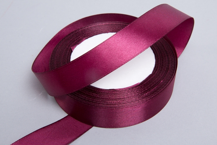 Лента атласная 20мм х 25ярд JD вишневый Лента атласная 20мм х 25ярд JD вишневый