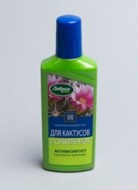Удобрение 250мл Добрая Сила для кактусов, алоэ, каланхоэ и других суккулентов
