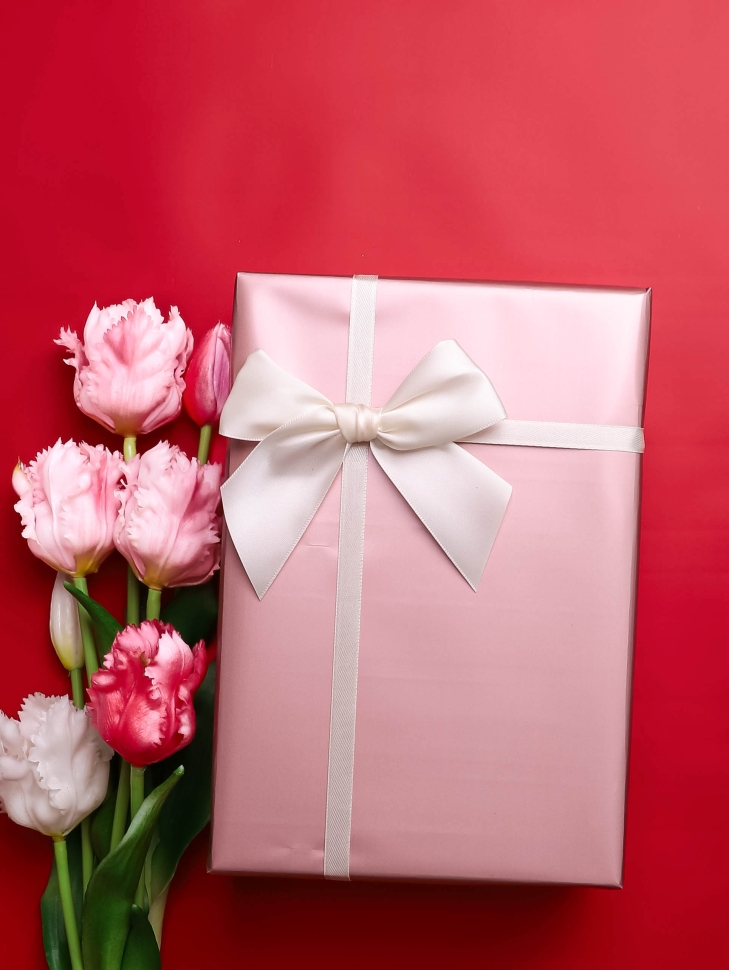 Пленка матовая 60мкм 58см х 10м 2-х сторонняя Розовое золото, красный Пленка матовая 60мкм 58см х 10м 2-х сторонняя Розовое золото, красный