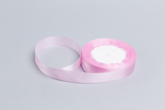 Лента атласная 20мм х 25ярд JD розовый светлый Лента атласная 20мм х 25ярд JD розовый светлый
