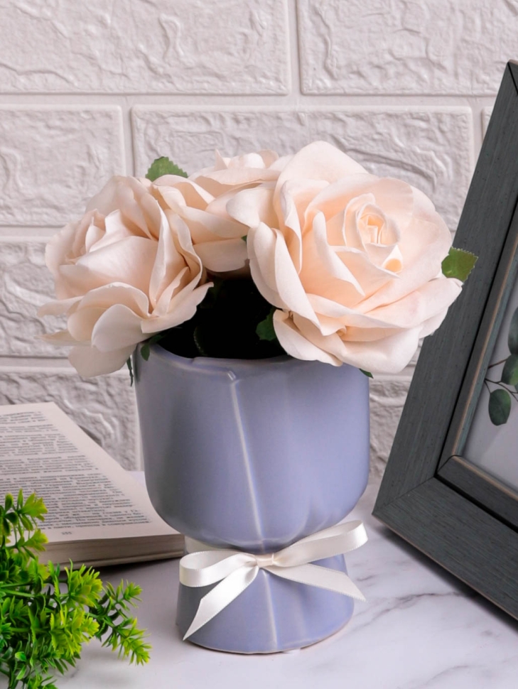 Ваза керамика 15х11см 295S сиреневый Ваза керамика 15х11см 295S сиреневый