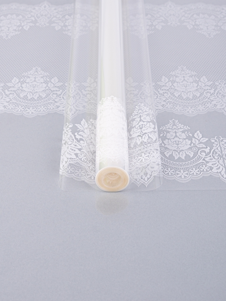 Пленка цветная 60см Ажур белый Пленка цветная 60см Ажур белый