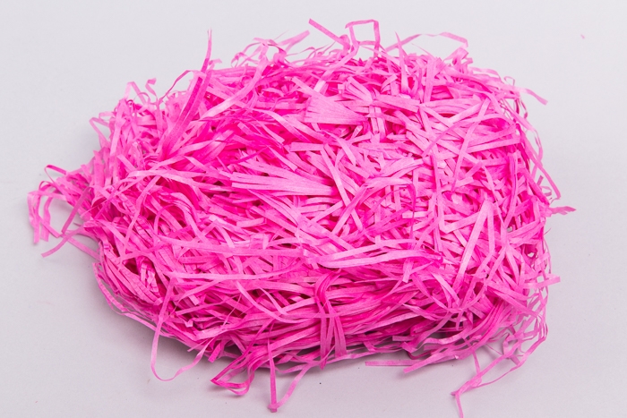 Наполнитель флористический бумажный 100г фуксия