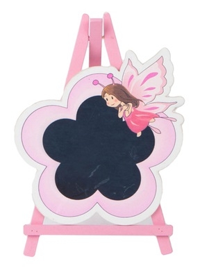 Грифельная табличка на подставке 15x14см Мольберт цветок с феей Грифельная табличка на подставке 15x14см Мольберт цветок с феей