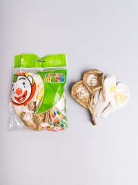 Шар воздушный 12"/30см 25шт. "Свадьба White Gold"