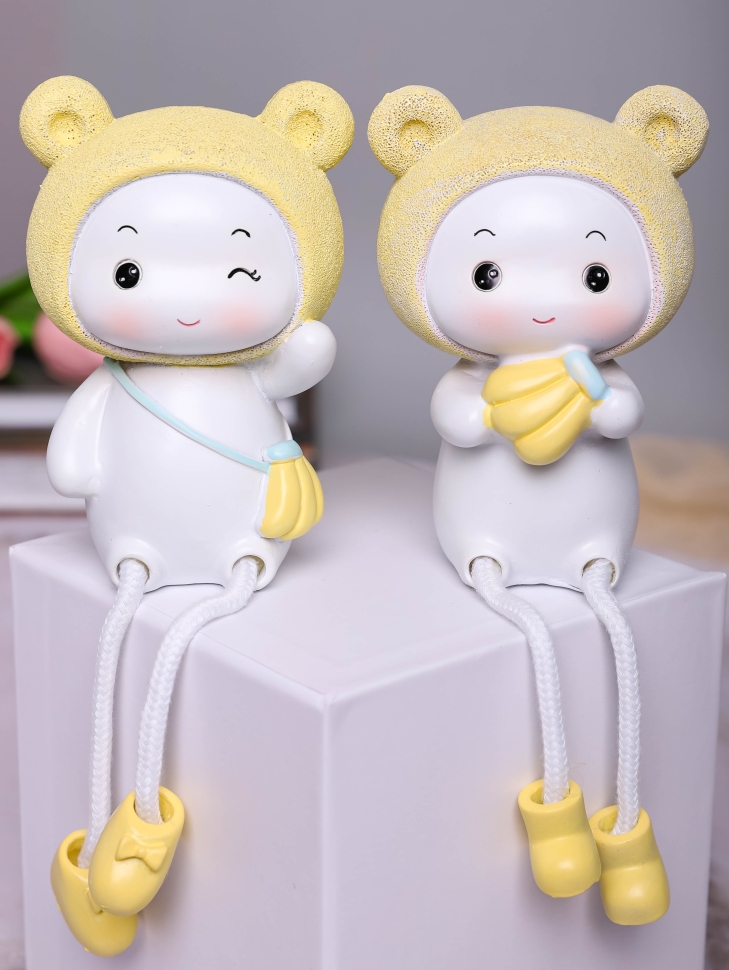 Фигурки 2шт. Мишки 7,5х7х12см 5002 желтый Фигурки 2шт. Мишки 7,5х7х12см 5002 желтый